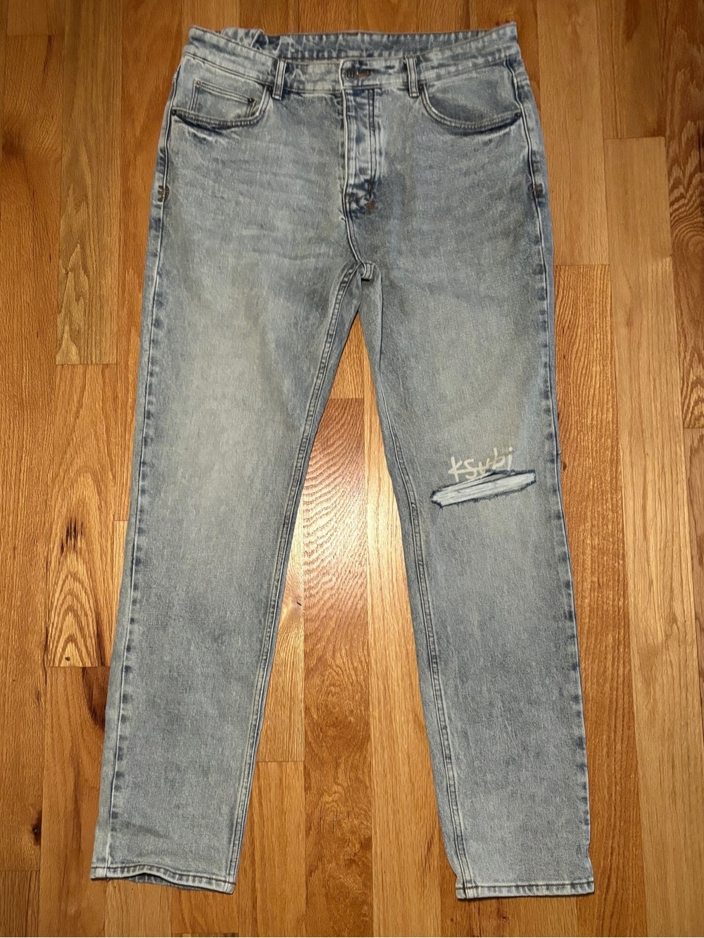 KSUBI Logo Embossed Jeans